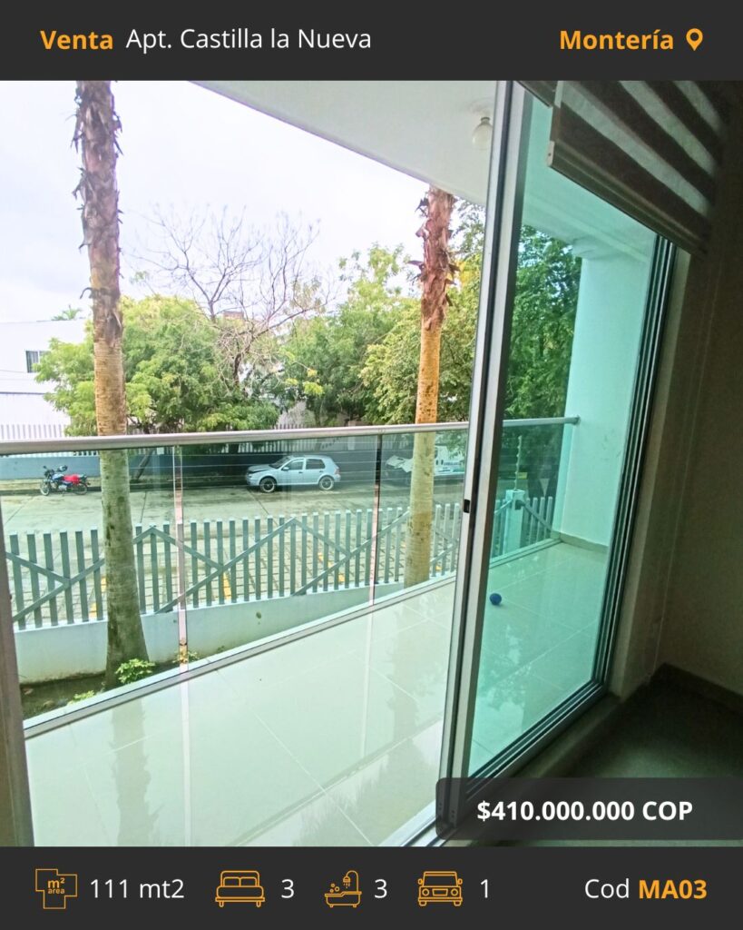 4.Apartamento venta en Monteria